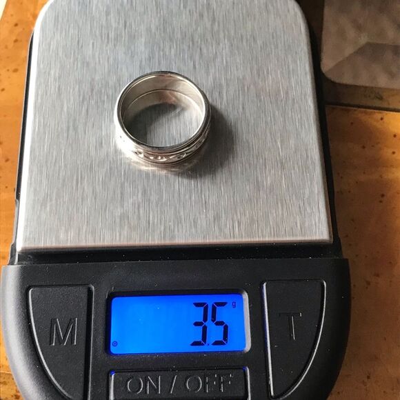 Sterling Silver Filigree Band Ring Size 6 - Picture 4 of 8